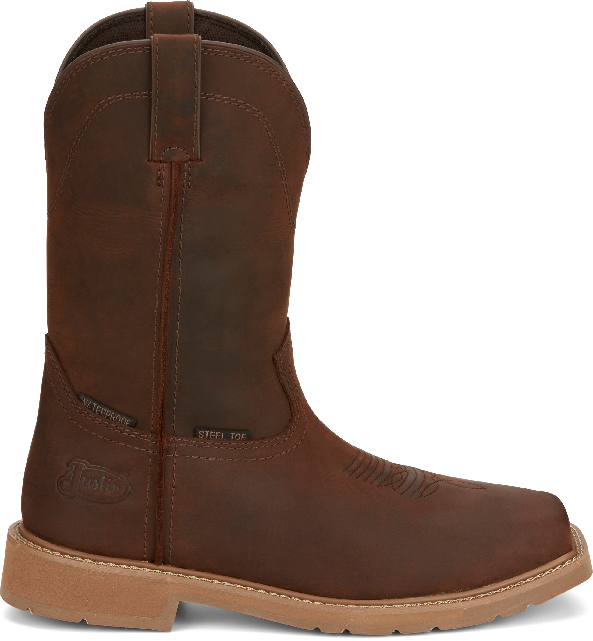 JUSTIN BUSTER II 11" WATERPROOF WORK BOOT - MEN'S_SIDE