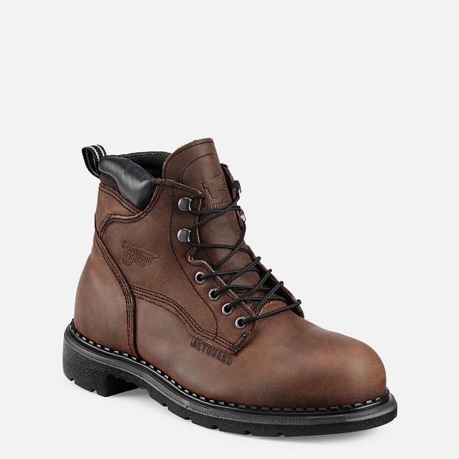 RED WING SHOES SUPERSOLE® 6-INCH WATERPROOF SAFETY TOE METGUARD BOOT - MEN'S_SIDE