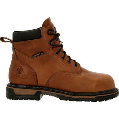 ROCKY IRONCLAD STEEL TOE WATERPROOF WORK BOOTS - MEN'S_SIDE