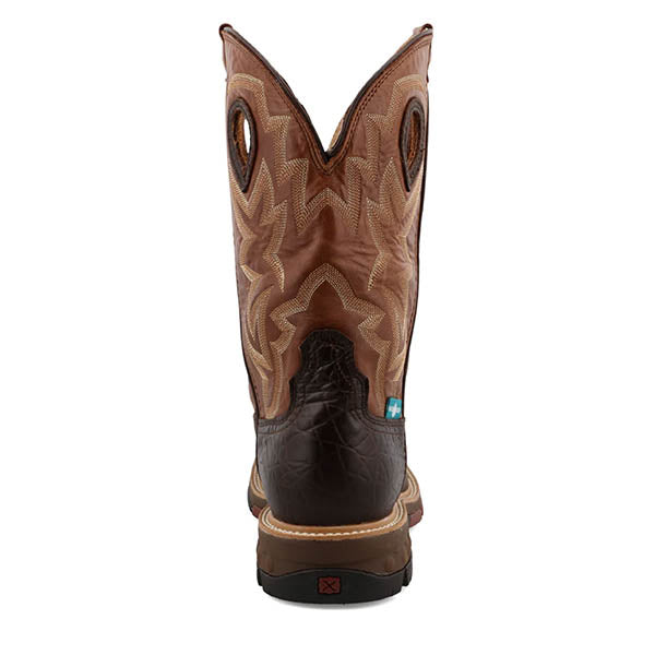 TWISTED X 12" WESTERN WORK BOOT - MEN'S_BACK